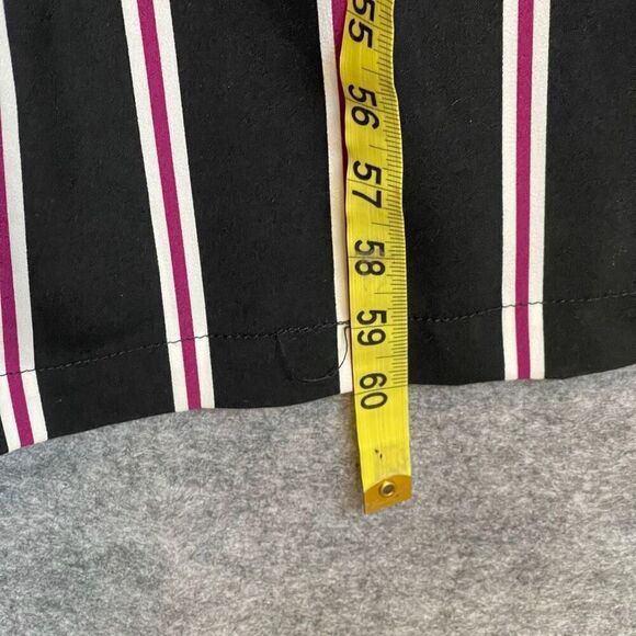 Who What Wear Jumpsuit Women's Black Purple Large Striped Long Sleeve Wide Leg - Picture 8 of 16